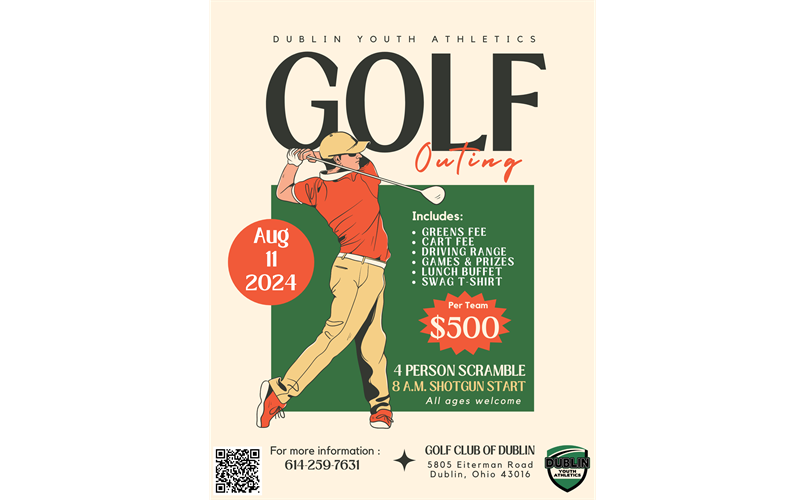 DYA Golf Outing: Sunday, August 11 - Team Registration Open