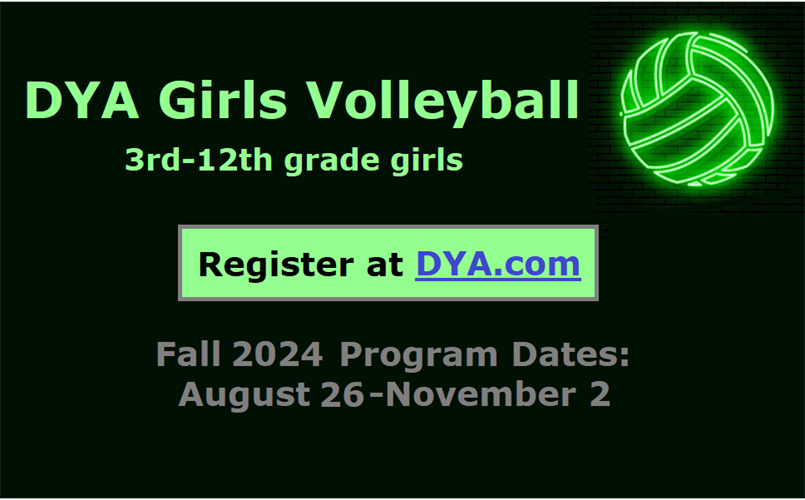 DYA Girls Volleyball: Registration Open