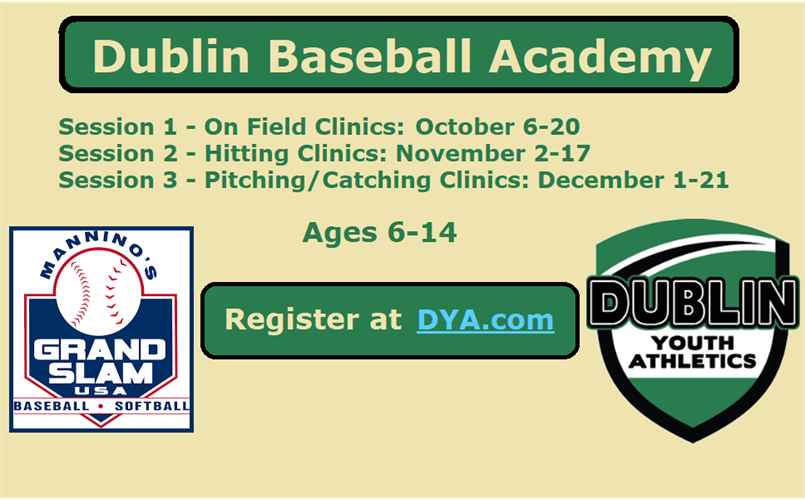 Dublin Baseball Academy - Registration OPEN